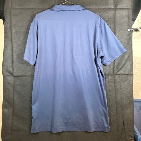 Peter Millar Mens Shirt Navy Short Sleeve Summer Crown Polo Stretch Medium - Picture 10 of 12